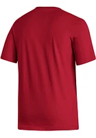 Adidas Kansas Jayhawks Red Fresh Dassler Short Sleeve T Shirt