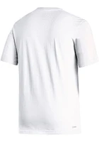 Adidas Kansas Jayhawks White Locker Lines Football Short Sleeve T Shirt
