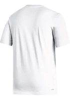 Adidas Kansas Jayhawks White Locker Lines Basketball Short Sleeve T Shirt