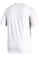 Adidas Kansas Jayhawks White Locker Lines Baseball Short Sleeve T Shirt