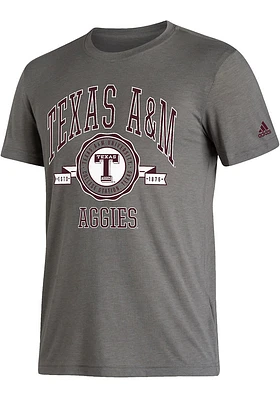 Adidas Texas A&M Aggies Charcoal Quad Legend Short Sleeve T Shirt