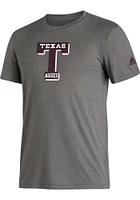 Adidas Texas A&M Aggies Charcoal Vault Blend Short Sleeve T Shirt
