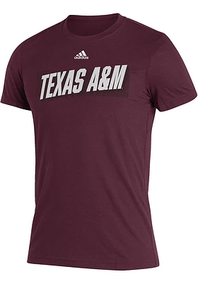 Adidas Texas A&M Aggies Maroon Backdrop Short Sleeve T Shirt