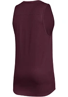 Adidas Texas A&M Aggies Mens Maroon Stadium Short Sleeve Tank Top