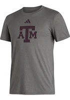 Adidas Texas A&M Aggies Grey Core Blend Short Sleeve T Shirt