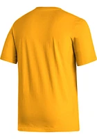Adidas St Louis Blues Gold FRESH MASCOT Short Sleeve T Shirt