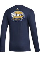 Adidas St Louis Blues Blue Blend Long Sleeve Fashion T Shirt