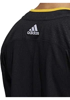 Adidas  Pittsburgh Penguins Mens Black Third Wordmark Hockey Jersey
