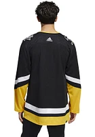 Adidas  Pittsburgh Penguins Mens Black Third Wordmark Hockey Jersey