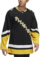 Adidas  Pittsburgh Penguins Mens Black Third Wordmark Hockey Jersey