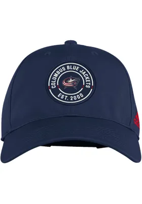 Adidas Columbus Blue Jackets Team Circle Slouch Adjustable Hat - Navy Blue