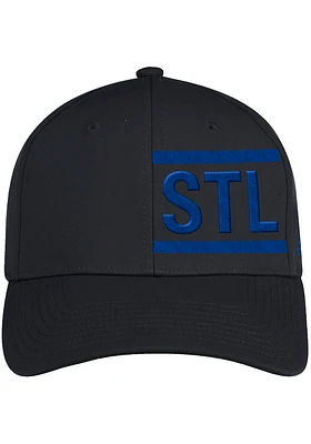 Adidas St Louis Blues Mens Black Team Code Structured Flex Hat