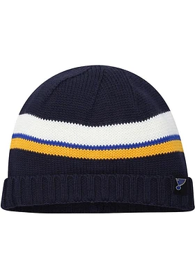 Adidas St Louis Blues Blue Fisherman Beanie Mens Knit Hat