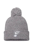 Adidas St Louis Blues Grey Speckle Cuffed Beanie Womens Knit Hat