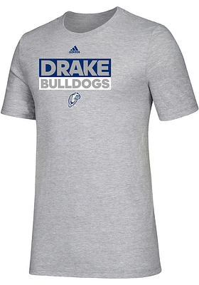 Adidas Drake Bulldogs Grey Amplifier Short Sleeve T Shirt