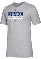 Adidas Drake Bulldogs Grey Amplifier Short Sleeve T Shirt