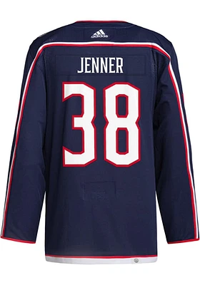 Adidas Boone Jenner Columbus Blue Jackets Mens Navy Home Authentic Hockey Jersey