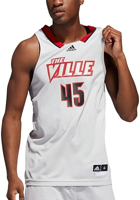 Adidas Louisville Cardinals Grey Swingman Jersey
