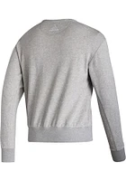 Adidas Indiana Hoosiers Mens Grey Scripted Play Long Sleeve Crew Sweatshirt