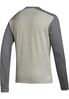 Adidas Indiana Hoosiers Mens Grey Team Issue Long Sleeve Sweatshirt