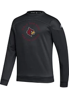 Adidas Louisville Cardinals Mens Black Stadium Long Sleeve Sweatshirt