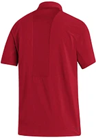 Adidas Louisville Cardinals Mens Red Stadium Coaches Short Sleeve Polo