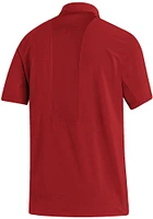 Adidas Indiana Hoosiers Mens Red Stadium Coaches Short Sleeve Polo