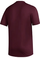 Adidas Texas A&M Aggies Maroon Pregame 12th Man Short Sleeve T Shirt