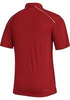 Adidas Indiana Hoosiers Mens Crimson Primary Logo Short Sleeve Polo