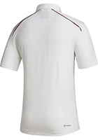 Adidas Indiana Hoosiers Mens White Primary Logo Short Sleeve Polo