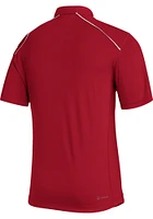 Adidas Louisville Cardinals Mens Red Primary Logo Short Sleeve Polo