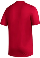 Adidas Indiana Hoosiers Red Locker Manifesto Short Sleeve T Shirt
