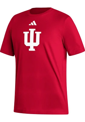 Adidas Indiana Hoosiers Red Locker Logo Short Sleeve T Shirt