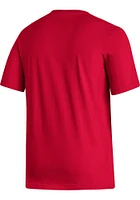 Adidas Indiana Hoosiers Red Locker Logo Short Sleeve T Shirt