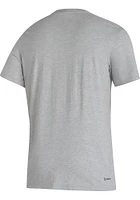 Adidas Indiana Hoosiers Grey Locker Wordmark Short Sleeve T Shirt