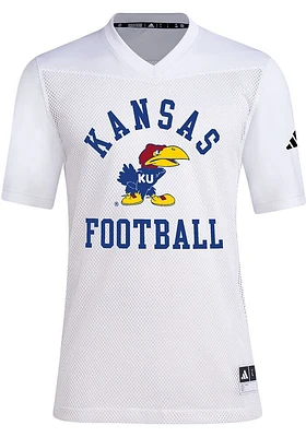 Adidas Kansas Jayhawks White Tailgate Football Jersey