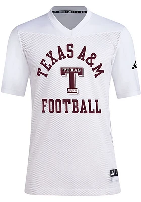 Adidas Texas A&M Aggies White Tailgate Football Jersey