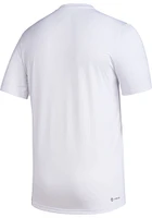 Adidas Texas A&M Aggies White Locker Practice Football Short Sleeve T Shirt