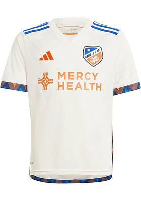 Adidas FC Cincinnati Youth White Away Soccer Jersey