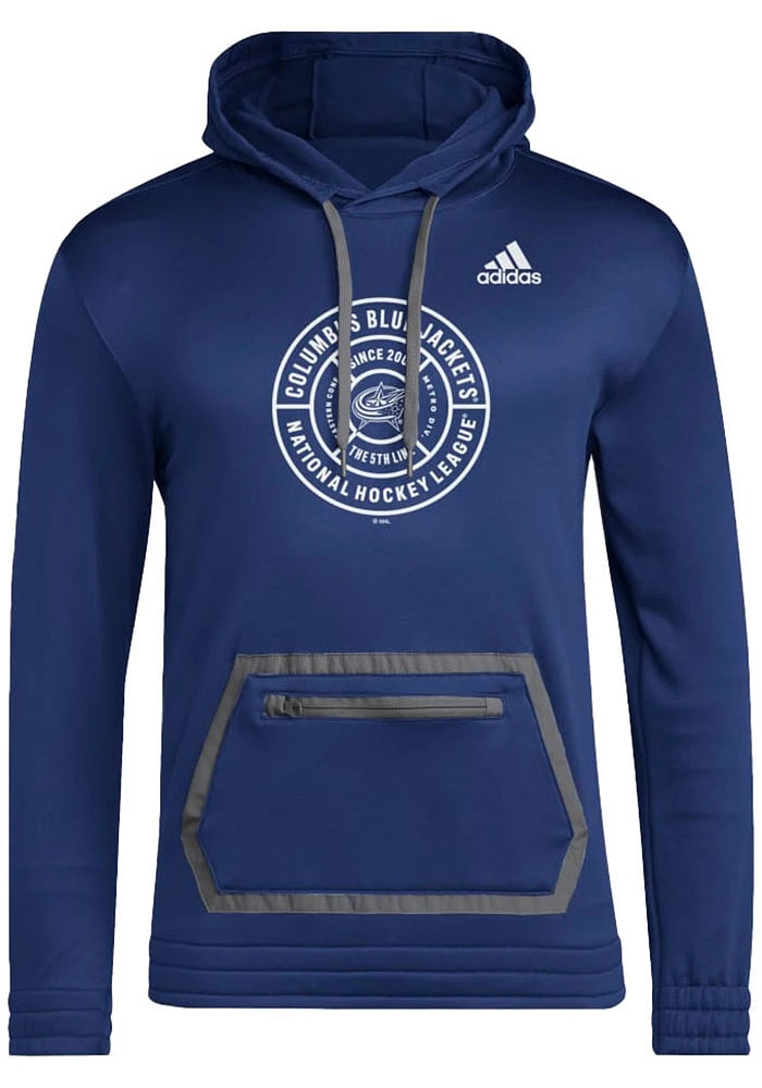 Adidas Columbus Blue Jackets Mens Navy Around Here Hood