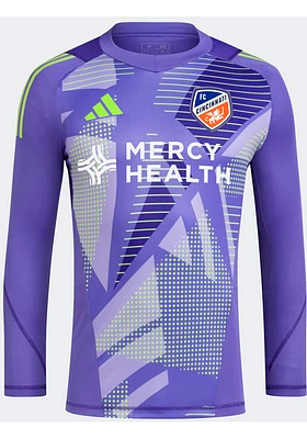 FC Cincinnati Mens Adidas Replica Soccer Tiro Goalkeeper Long Sleeve Jersey - Purple