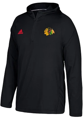 Adidas Chicago Blackhawks Mens Black Authentic Hood
