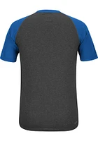 Adidas Kansas Jayhawks Grey Linear Stack Short Sleeve T Shirt