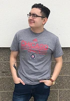 Adidas Chicago Fire Grey Locker Stacked Short Sleeve Fashion T Shirt