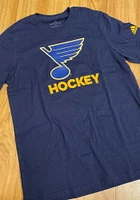 Adidas St Louis Blues Navy Blue Hockey Club Short Sleeve T Shirt