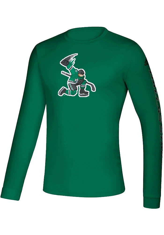 Adidas Dallas Stars Kelly Green Lil Bits Long Sleeve T-Shirt