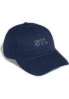 Adidas St Louis Blues Navy Blue Dad Hat Slouch Womens Adjustable Hat