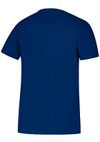 Adidas St Louis Blues Blue Ripped Logo Short Sleeve T Shirt