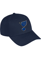 Adidas St Louis Blues Wool Structured Adjustable Hat - Navy Blue