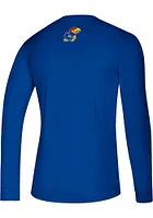 Adidas Kansas Jayhawks Blue Practice Creator Long Sleeve T-Shirt